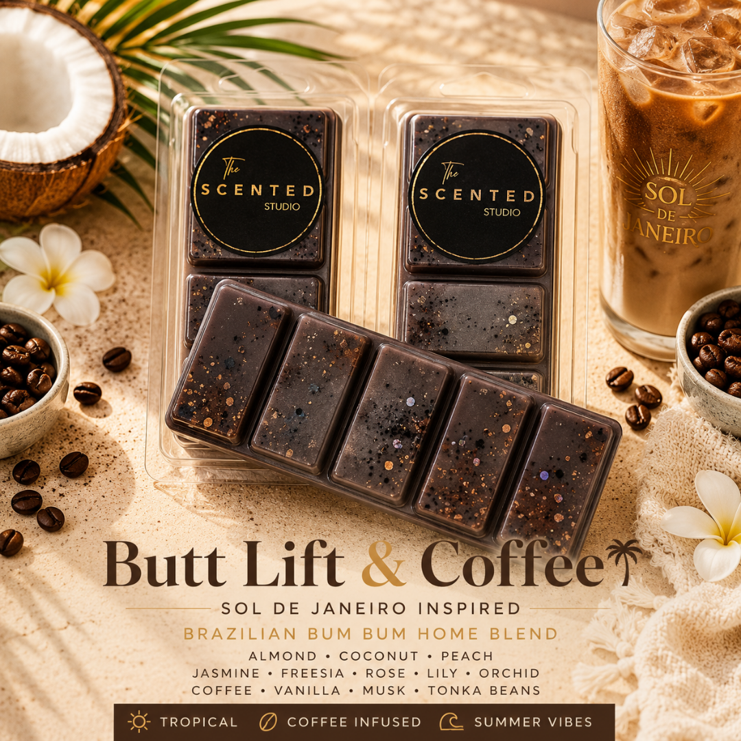 Butt Lift & Coffee Wax Melt & Home Fragrance | Brazilian Bum Bum Inspired Scent