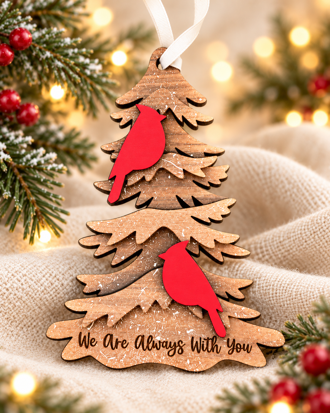 Cardinal Memorial Christmas Tree Ornament