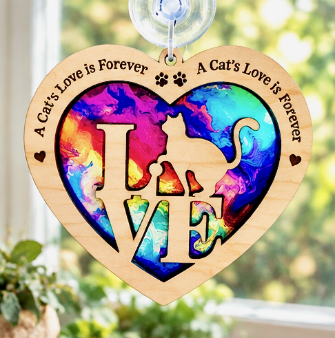 Cat LOVE Suncatcher