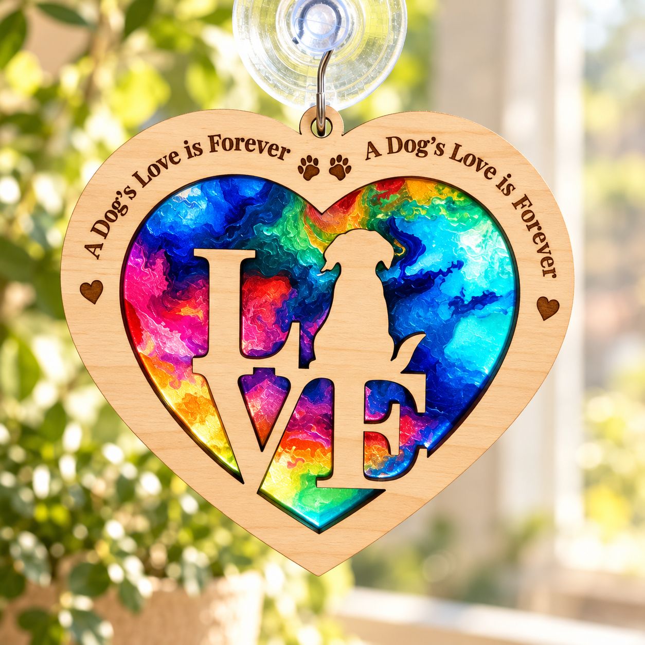 Dog LOVE Suncatcher