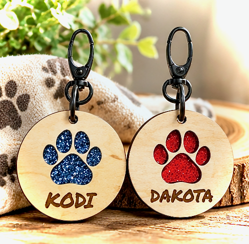 Dog Paw Custom Key Chain