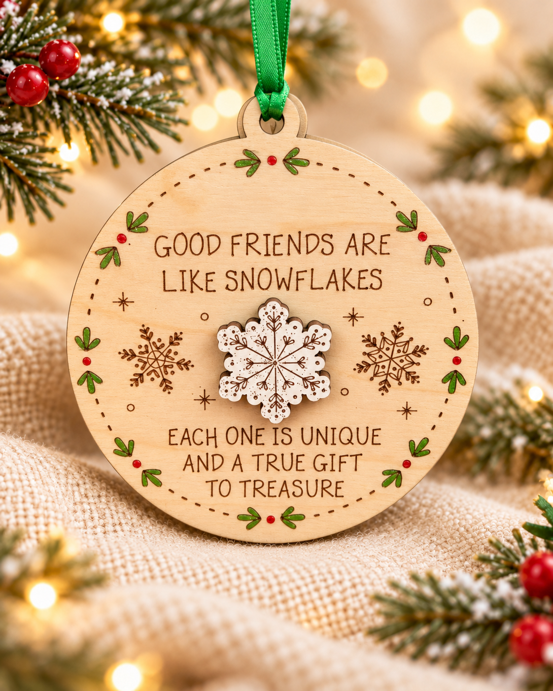 Good Friends Are Like Snowflakes Ornament