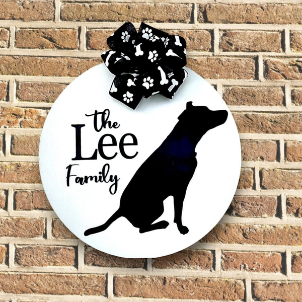 Dog Silhouette Sign