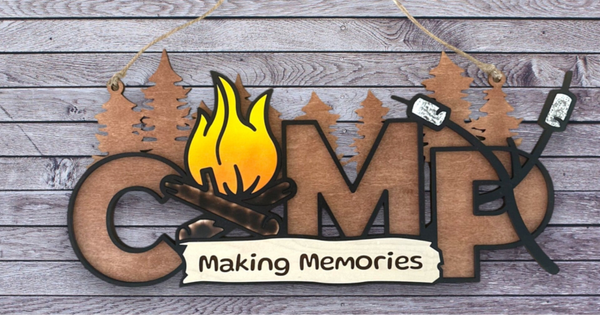 Custom Camp Hanging Sign