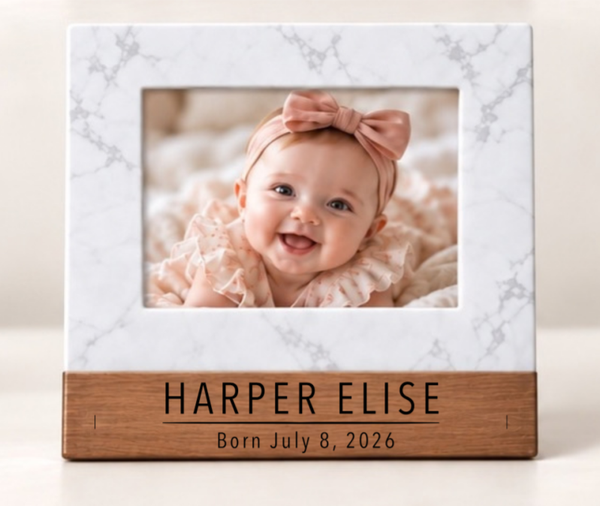 Custom Engraved Baby Picture Frame