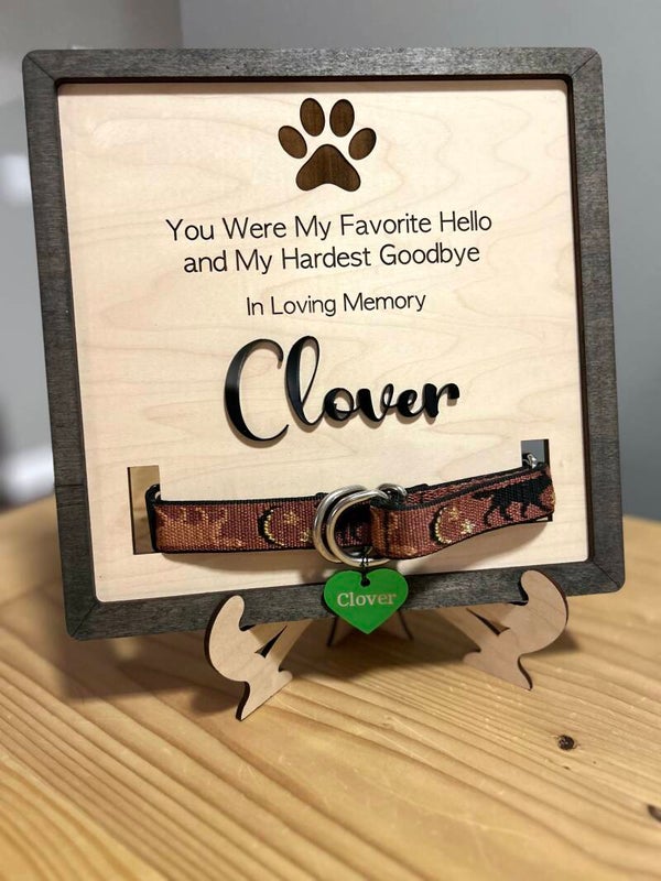 Custom Bereavement Pet Plaque