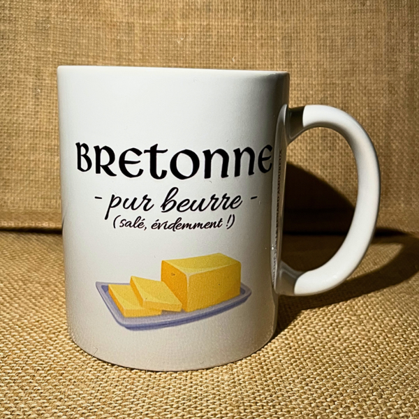 ☕ Tasse « Breton.ne pur beurre » – 340 ml