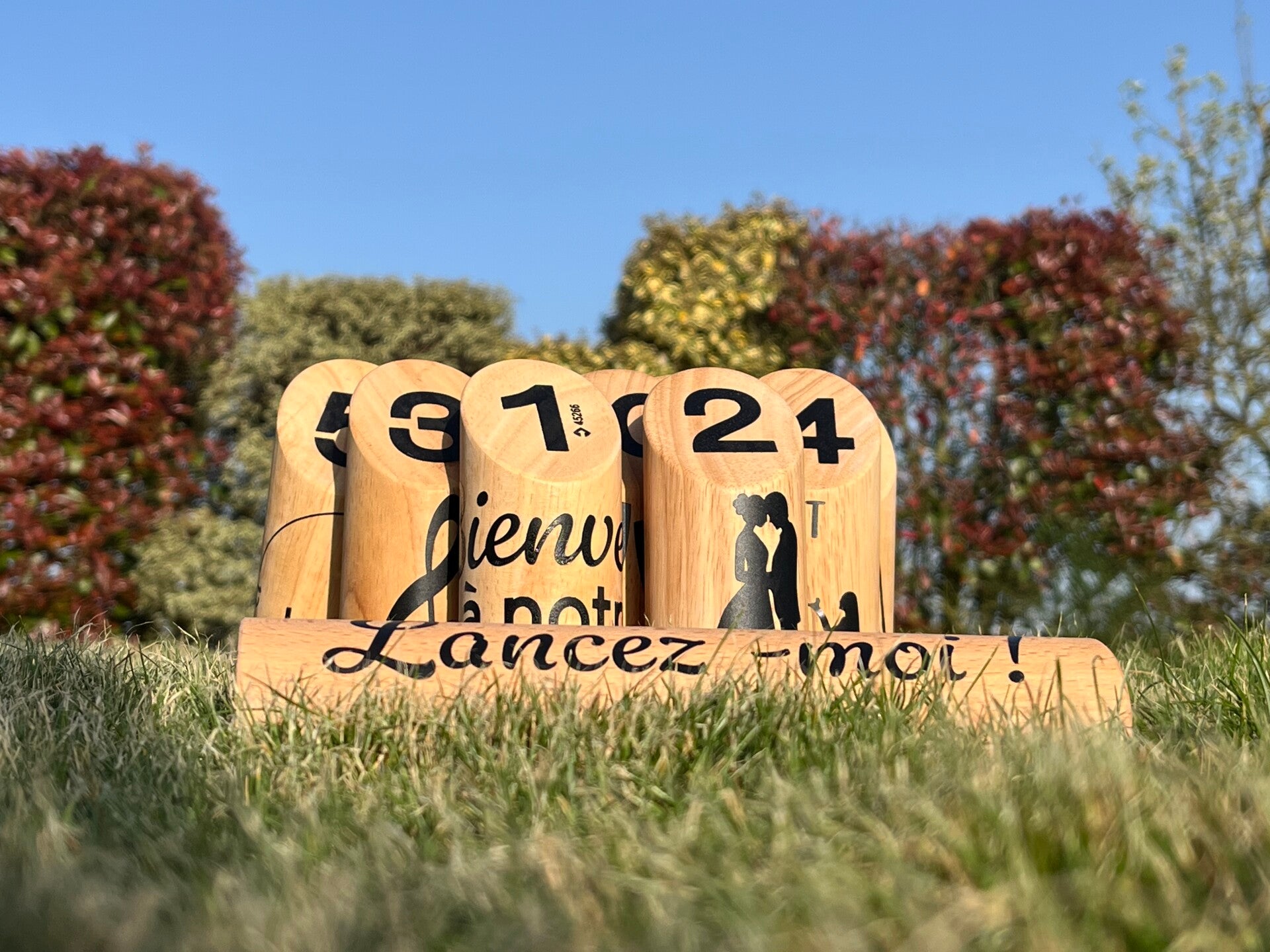 Jeu de quilles finlandaises personnalisé