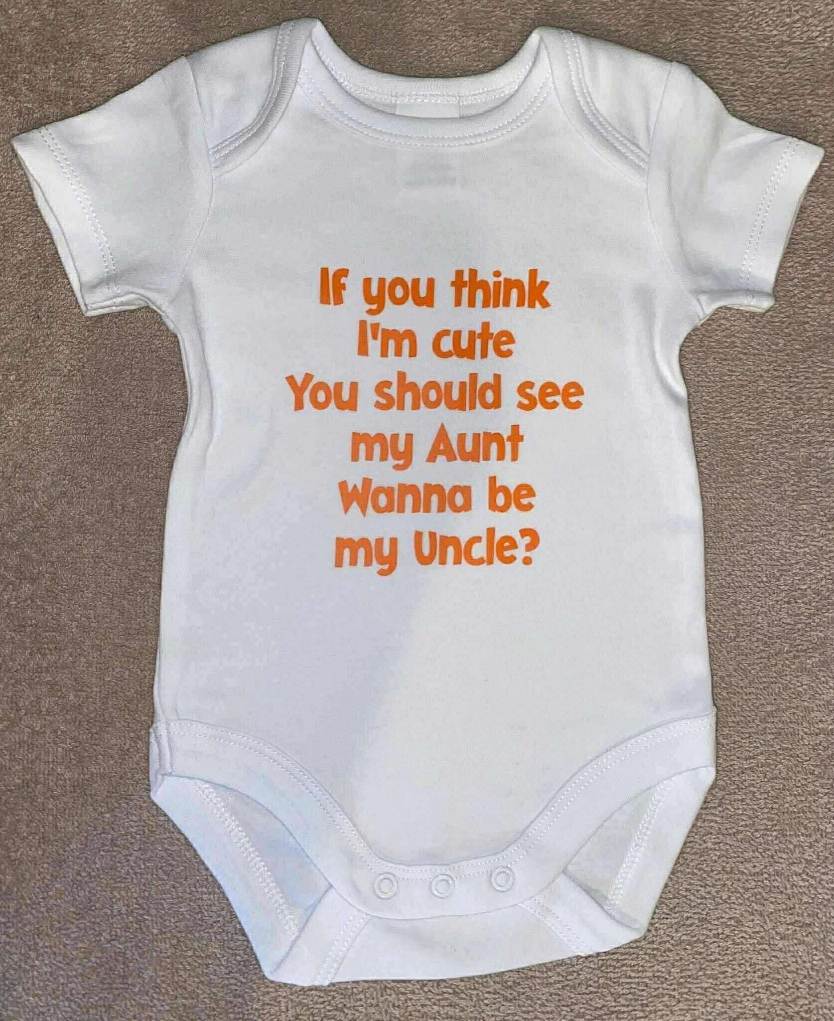 Aunt and Uncle Baby Short Sleeve Bodysuit