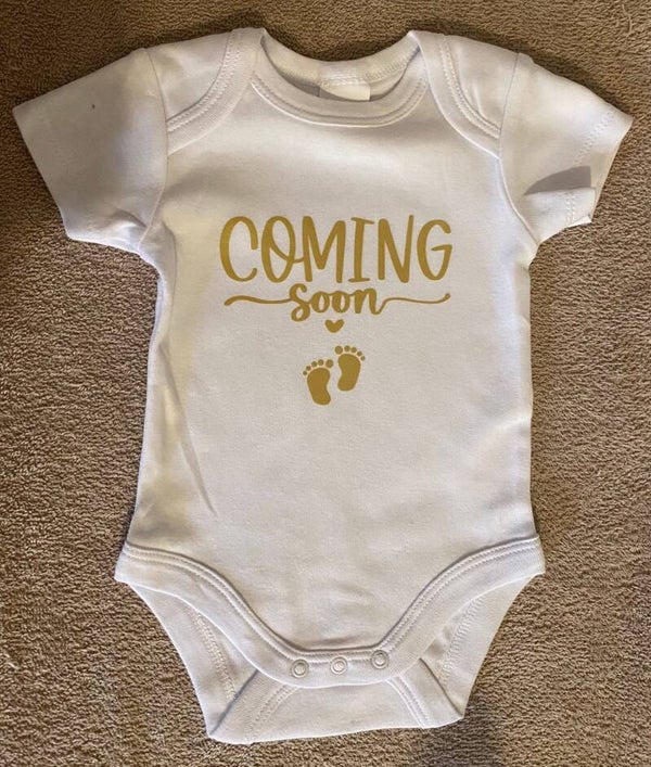 Coming Soon Baby Short Sleeve Bodysuit