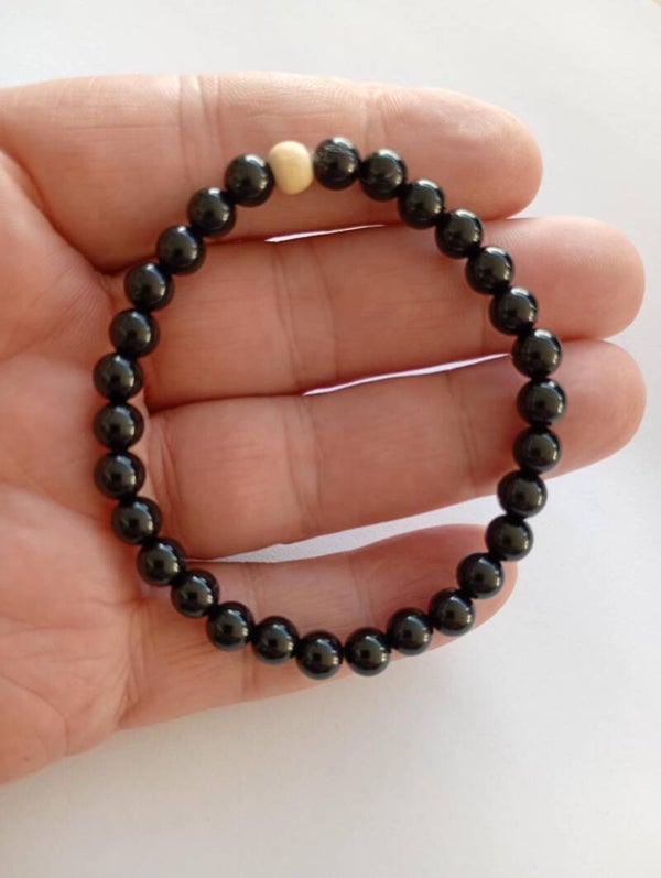 Onyx noire brillant
