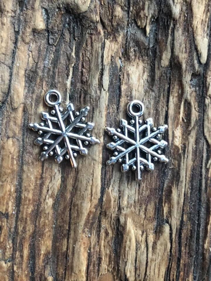 bedels sneeuw vlok ijs winter kerst 4 stuks