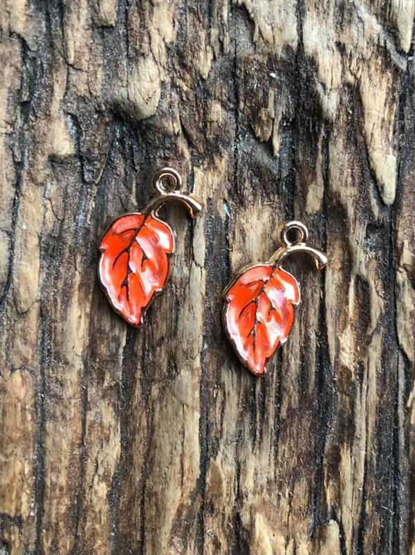 Bedel Gekleurd Herfst Blaadje Blad licht roze