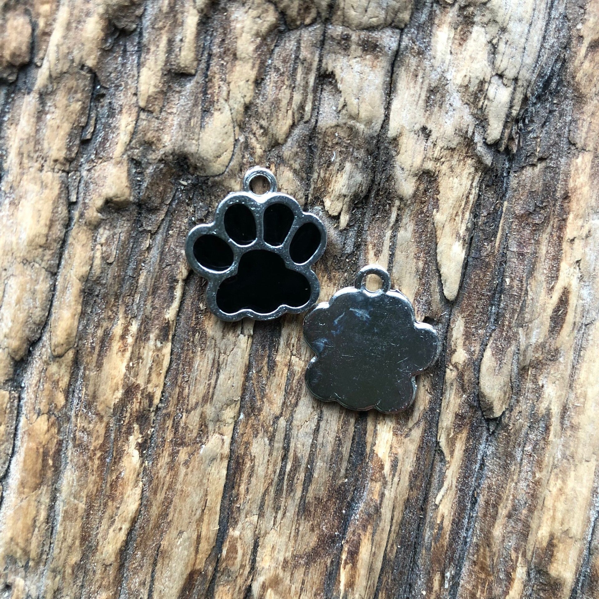 Bedels Gekleurd Hondenpoot zwart 2 stuks