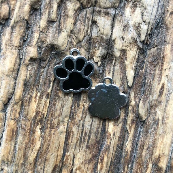 Bedels Gekleurd Hondenpoot zwart 2 stuks