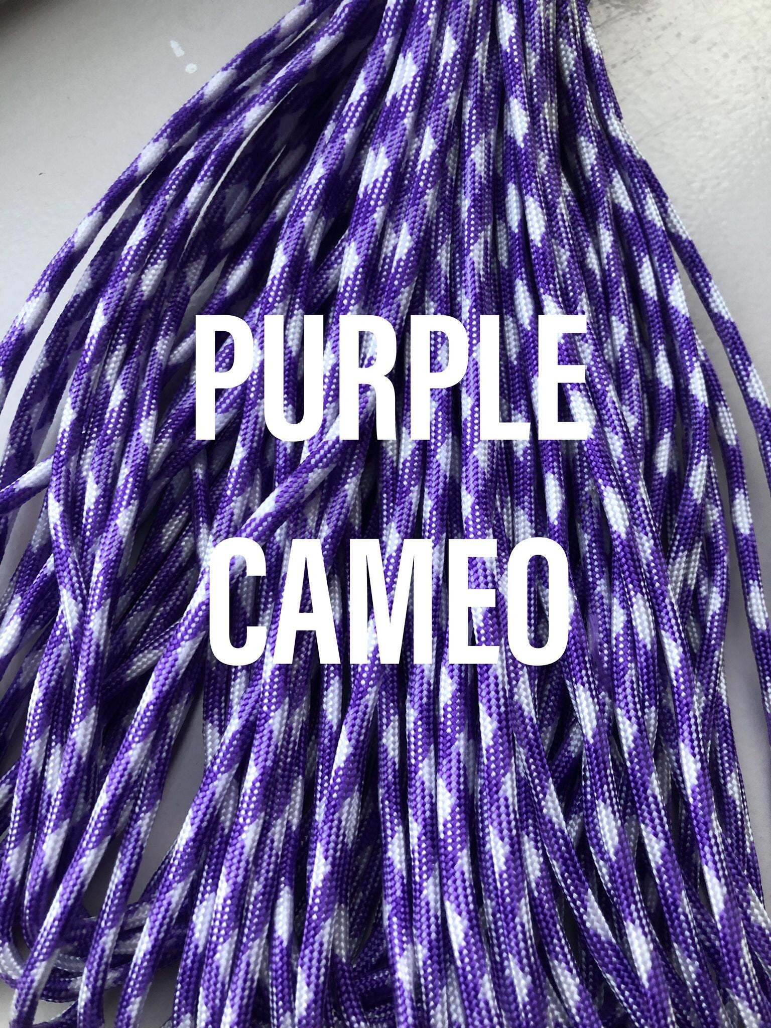 Paracord 4 mm Paars Camo