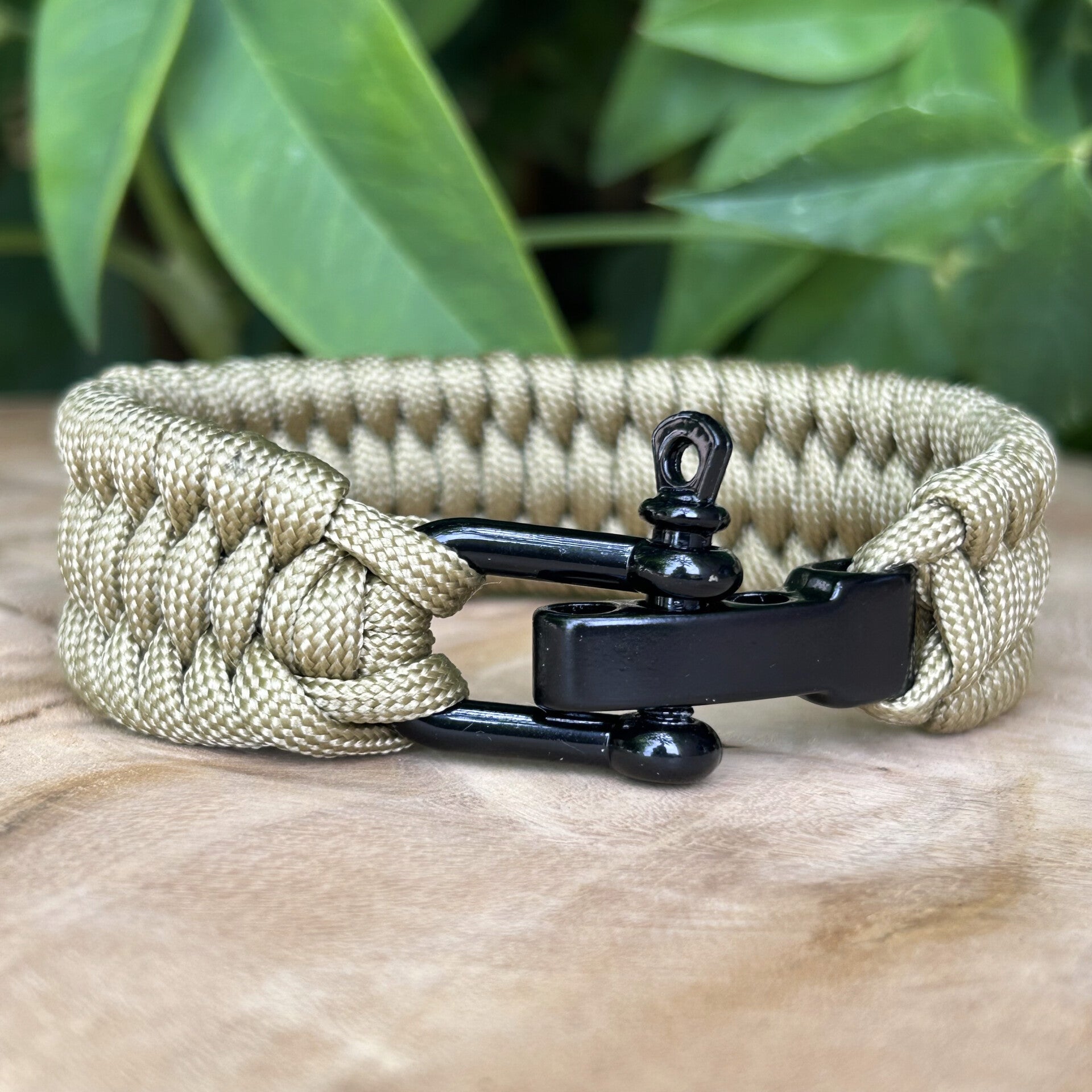 Paracord Armband Taupe Fishtail