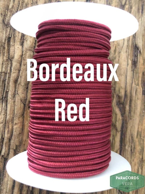 Paracord 2 mm Bordeaux Rood