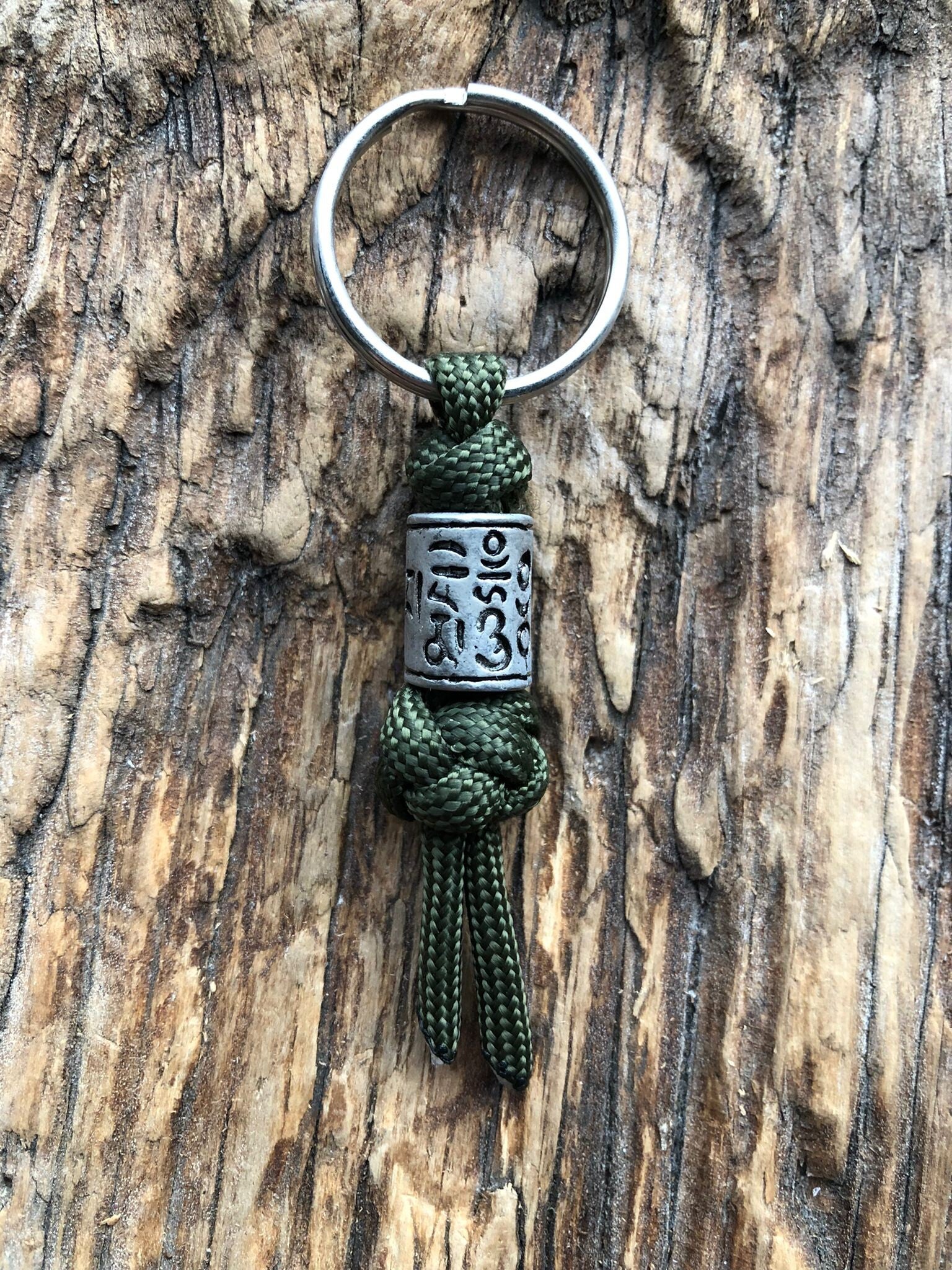 Paracord Sleutelhanger Army green