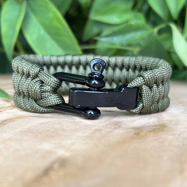 Paracord Armband Leger Groen Fishtail