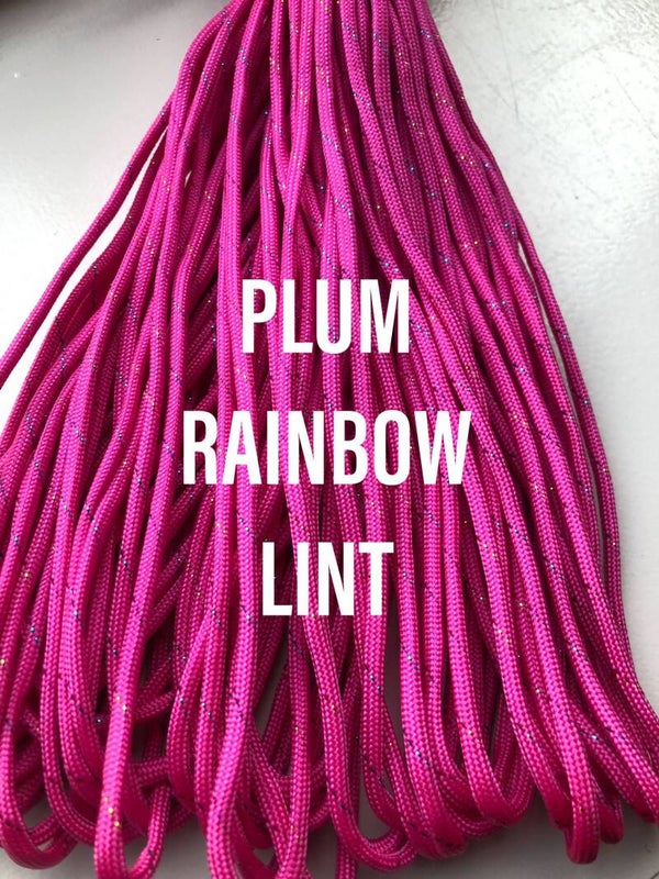 Paracord 4 mm Roze Regenboog Lint