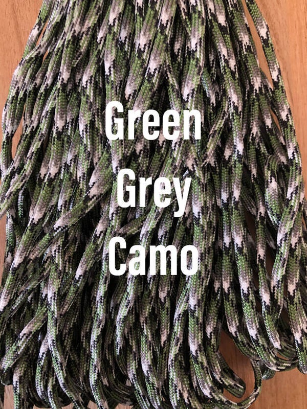 Paracord 4 mm Groen - Grijs Camo