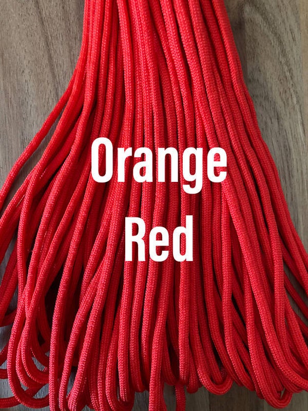 Paracord 4 mm Oranjerood