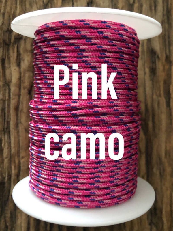 Paracord 2 mm Roze Camo