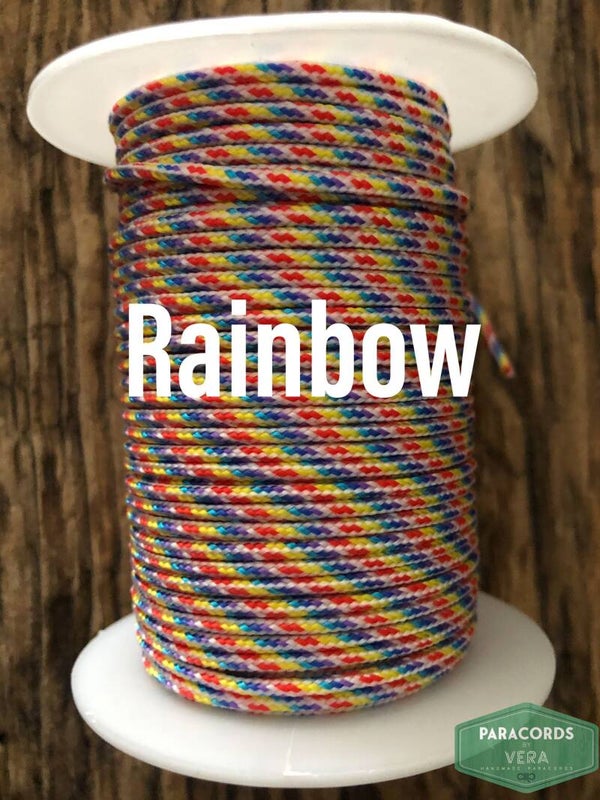 Paracord 2 mm Regenboog