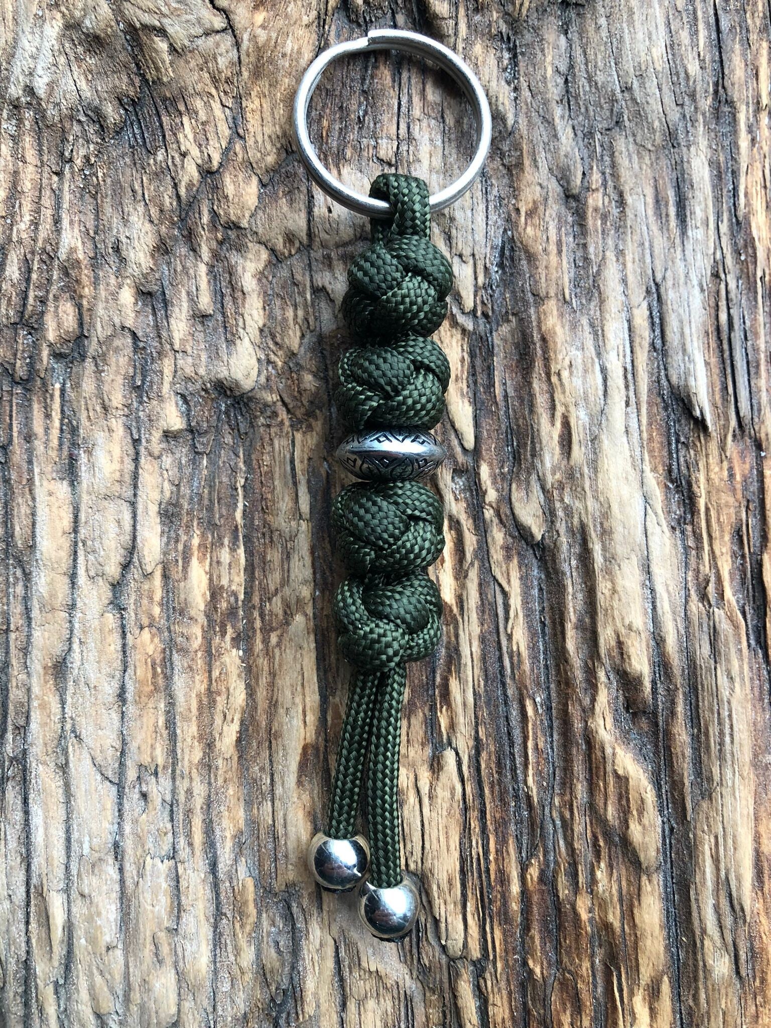 Paracord Sleutelhanger Army Green