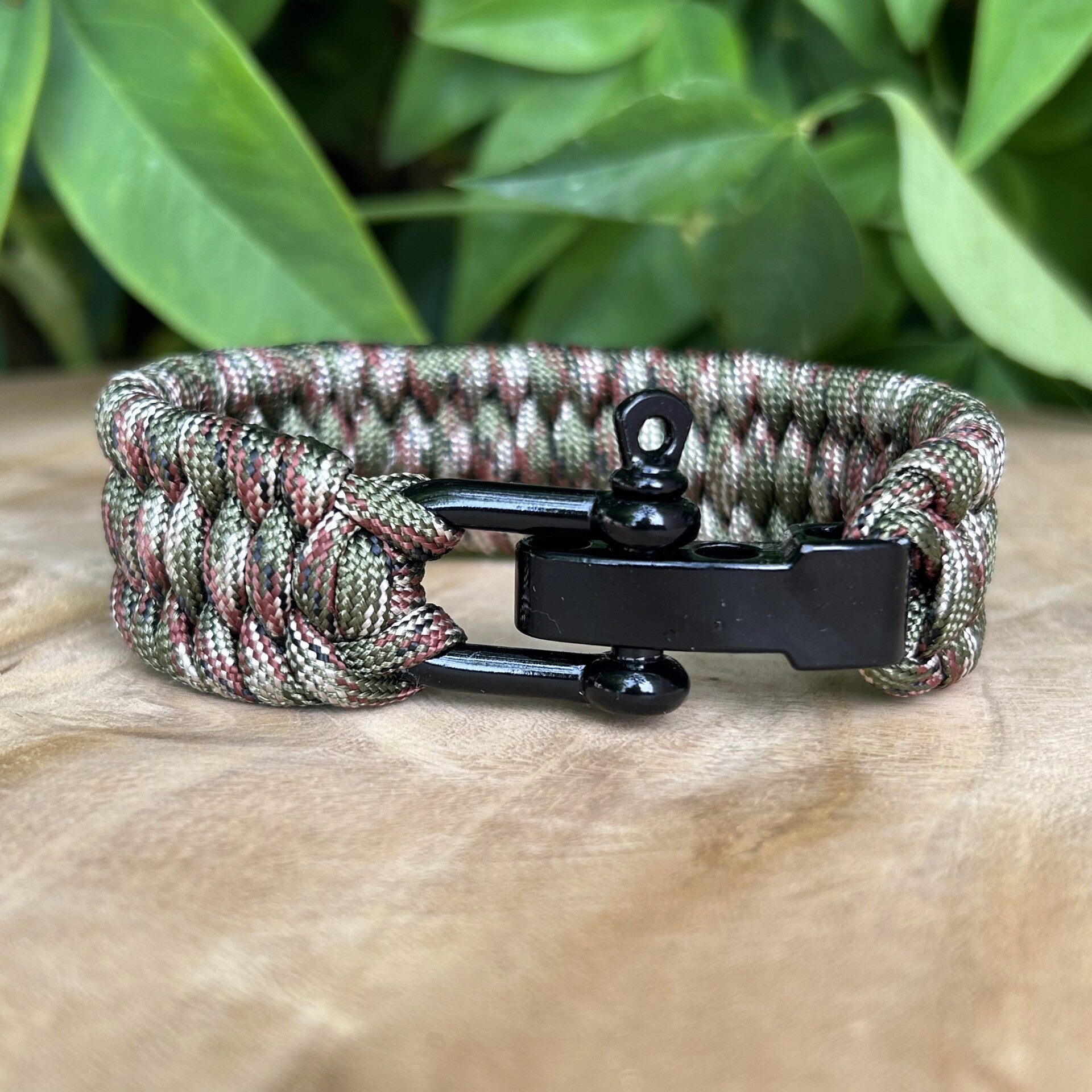 Paracord Armband Camouflage Fishtail