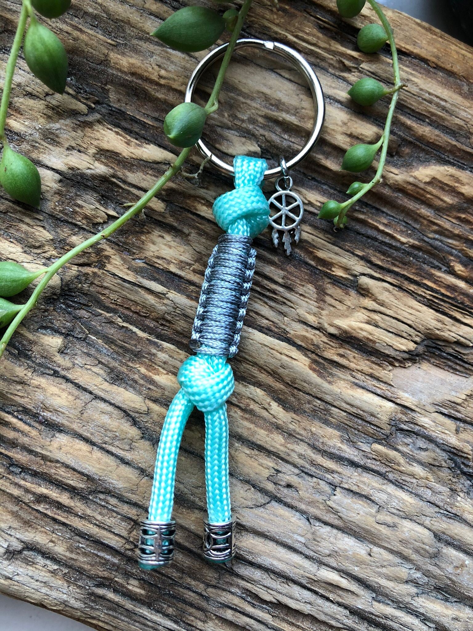 Paracord Sleutelhanger Turquoise