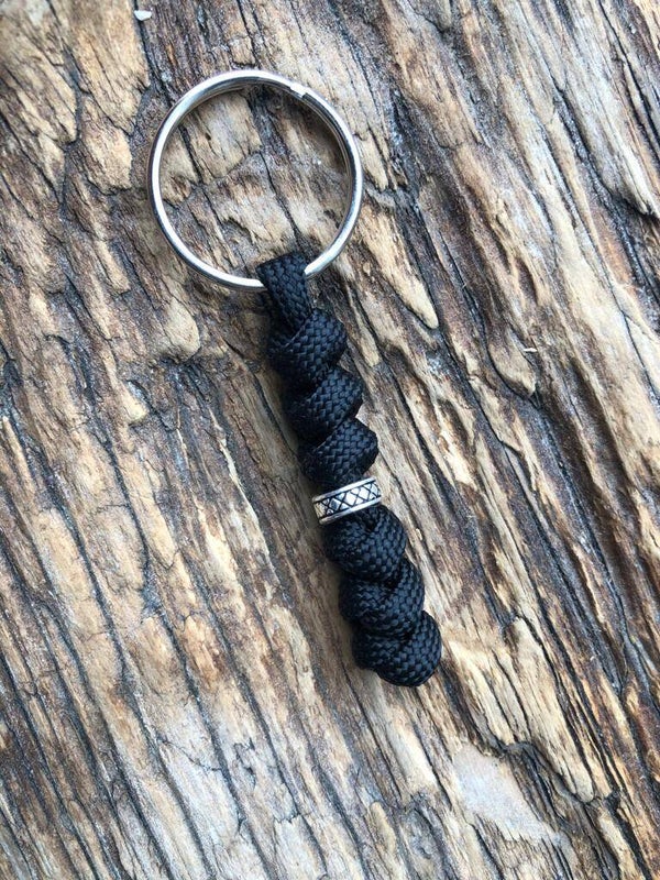 Paracord Sleutelhanger Zwart