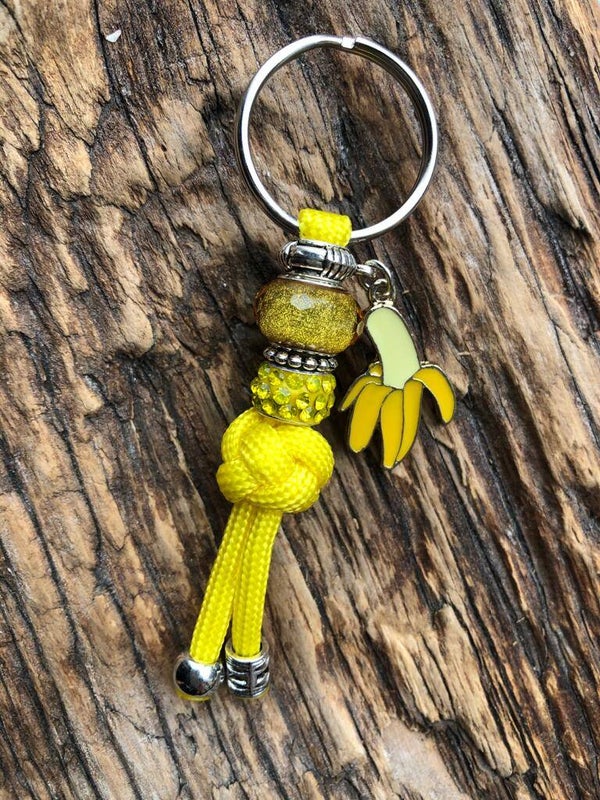 Paracord Sleutelhanger Banaan Geel