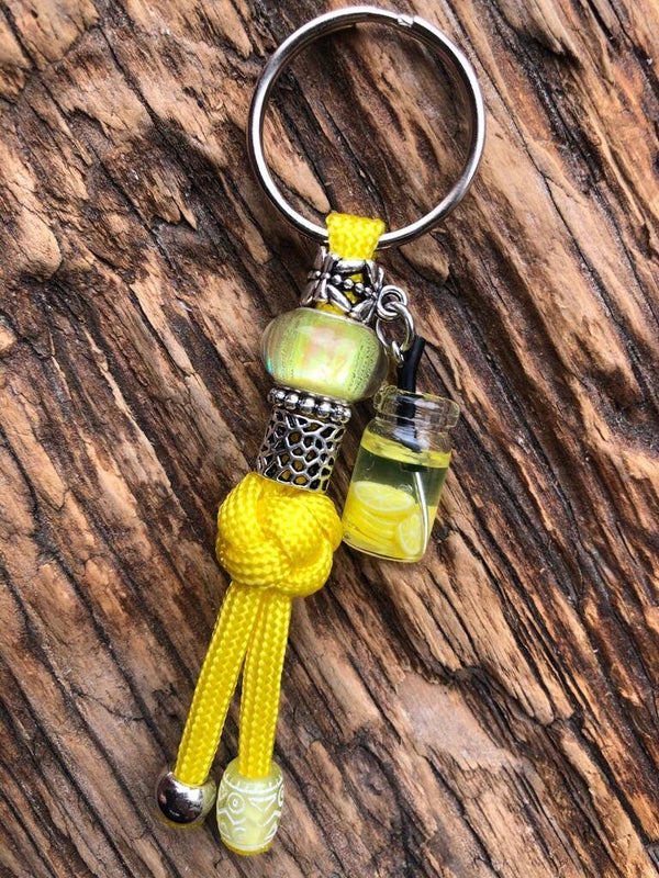 Paracord Sleutelhanger Fruit drankje Citroen