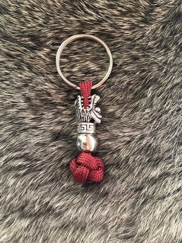 Paracord Sleutelhanger Sale Draak rood
