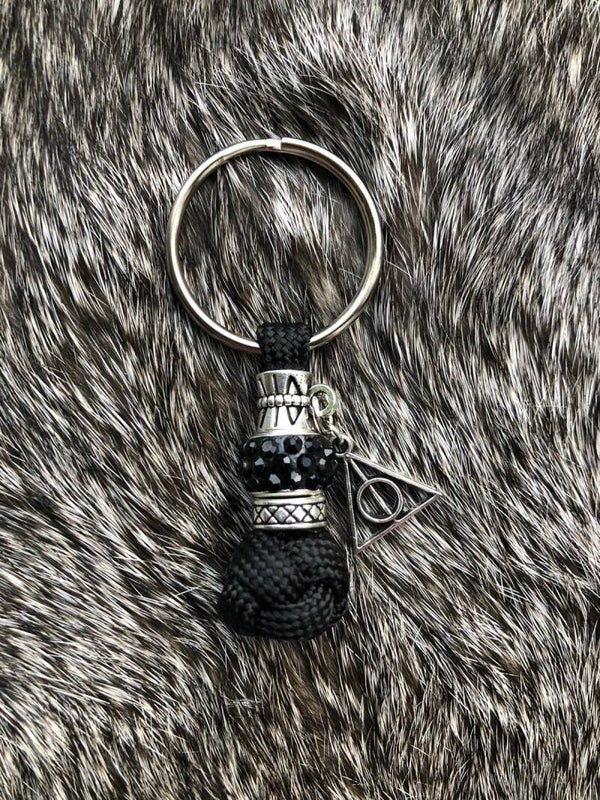 Paracord Sleutelhanger Sale Deathly Hallows zwart