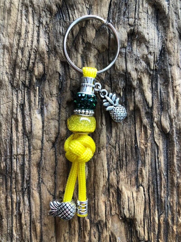 Paracord Sleutelhanger Ananas Geel