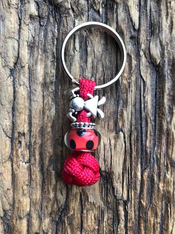 Paracord Sleutelhanger Sale Poppetje Rood
