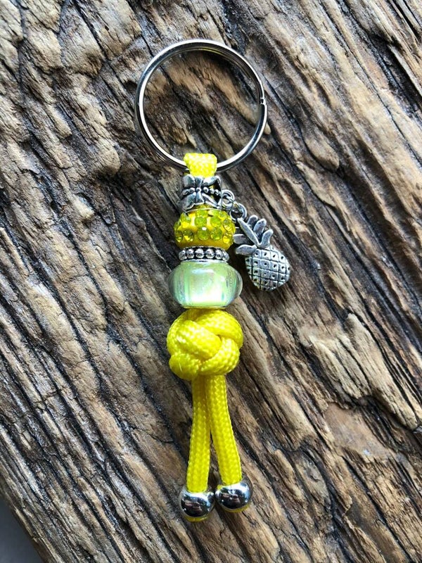 Paracord Sleutelhanger Ananas Geel