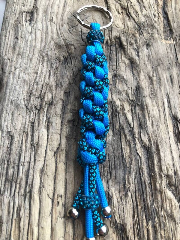 Paracord Sleutelhanger Blauw