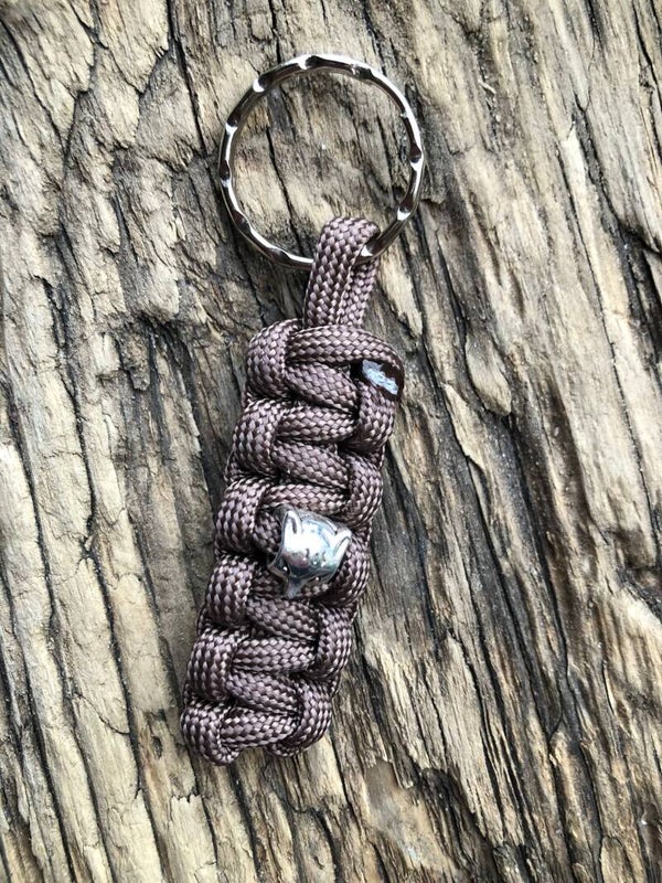 Paracord Sleutelhanger Cobra Vos Khaki