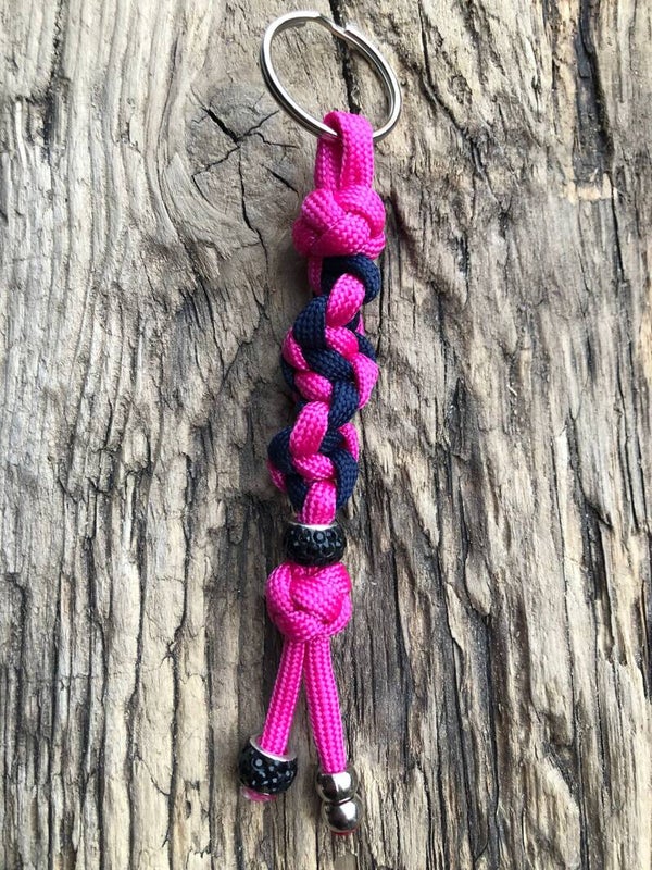 Paracord Sleutelhanger Sale Roze - Navy Blue