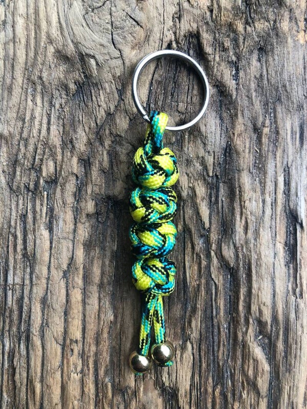 Paracord Sleutelhanger Sale Blue Green Camo