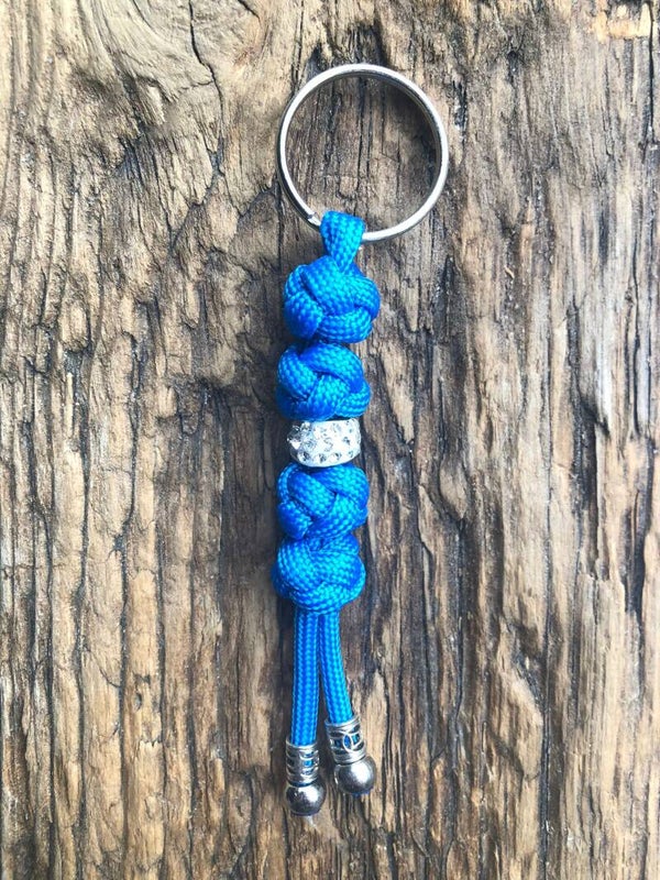 Paracord Sleutelhanger Blauw