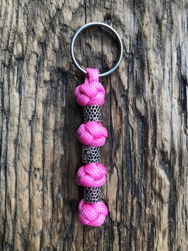 Paracord Sleutelhanger Roze