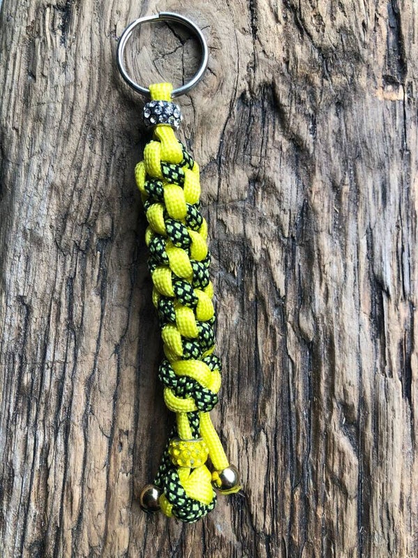 Paracord Sleutelhanger Geel