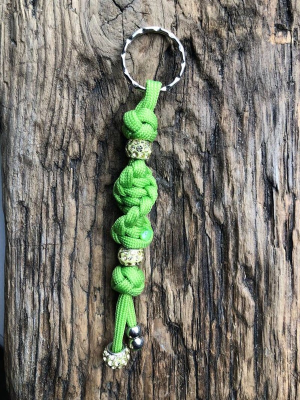 Paracord Sleutelhanger Sale Twist Groen