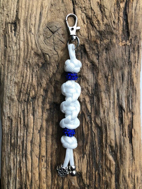 Paracord Sleutelhanger Sale Stuurwiel Wit