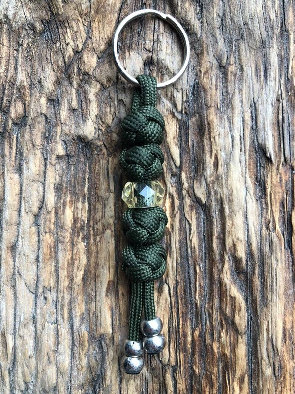 Paracord Sleutelhanger Army Green